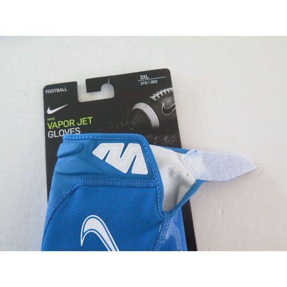 Nike CZ4127-490 Men's Sz 3XL Blue/White Vapor Jet Football Gloves - Picture 7 of 8